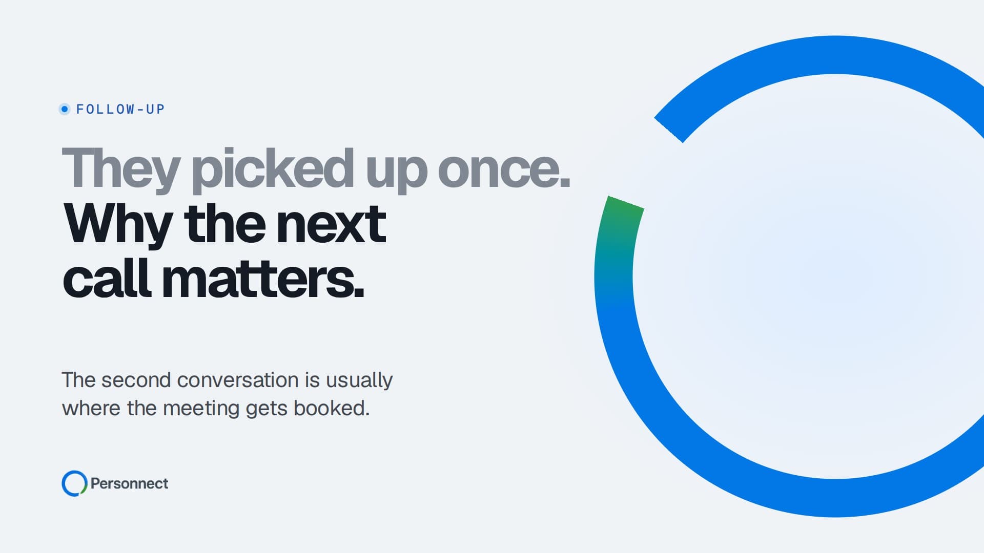 They Picked Up Once: Why the Next Call Matters