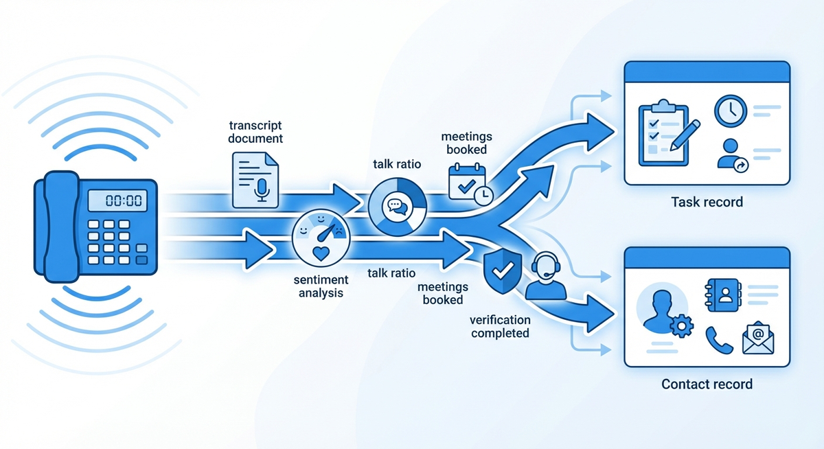 Data flow from Personnect to Salesforce Task and Contact objects
